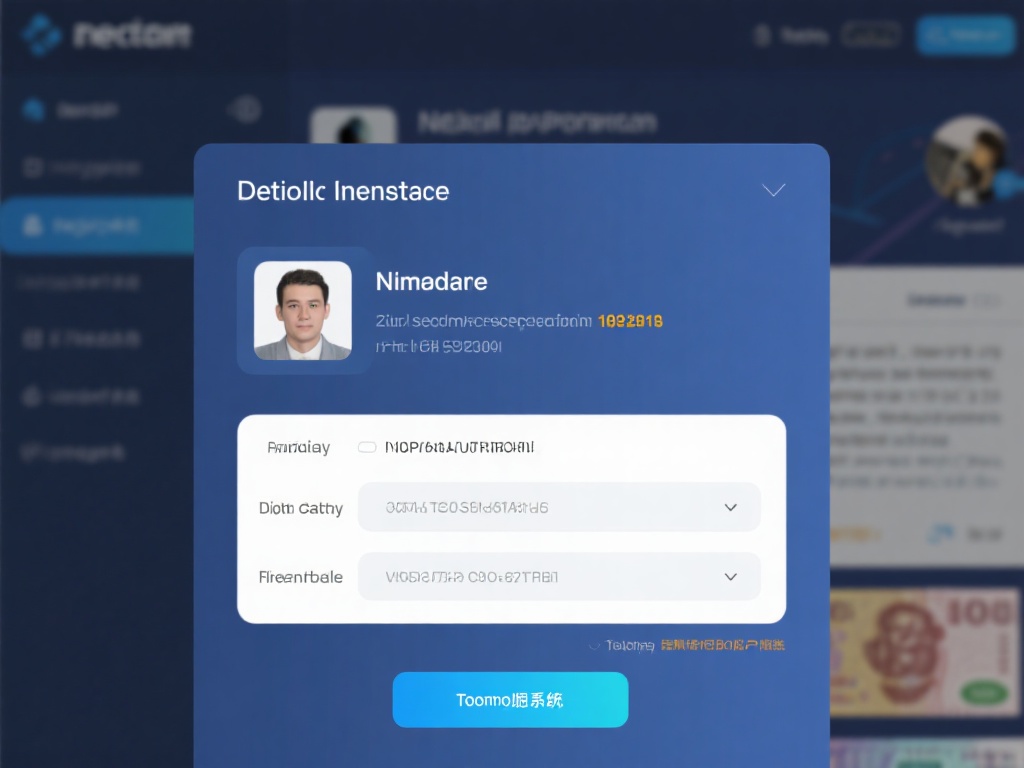 完成初步的账户信息后，系统将要求填写详细的个人信息